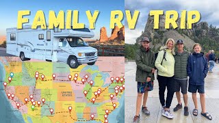 Family Travels the Country in an RV - Motorhome trip around the United States