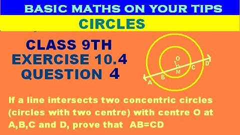Circles  class 9 ex 10.4 question 4 ncert maths