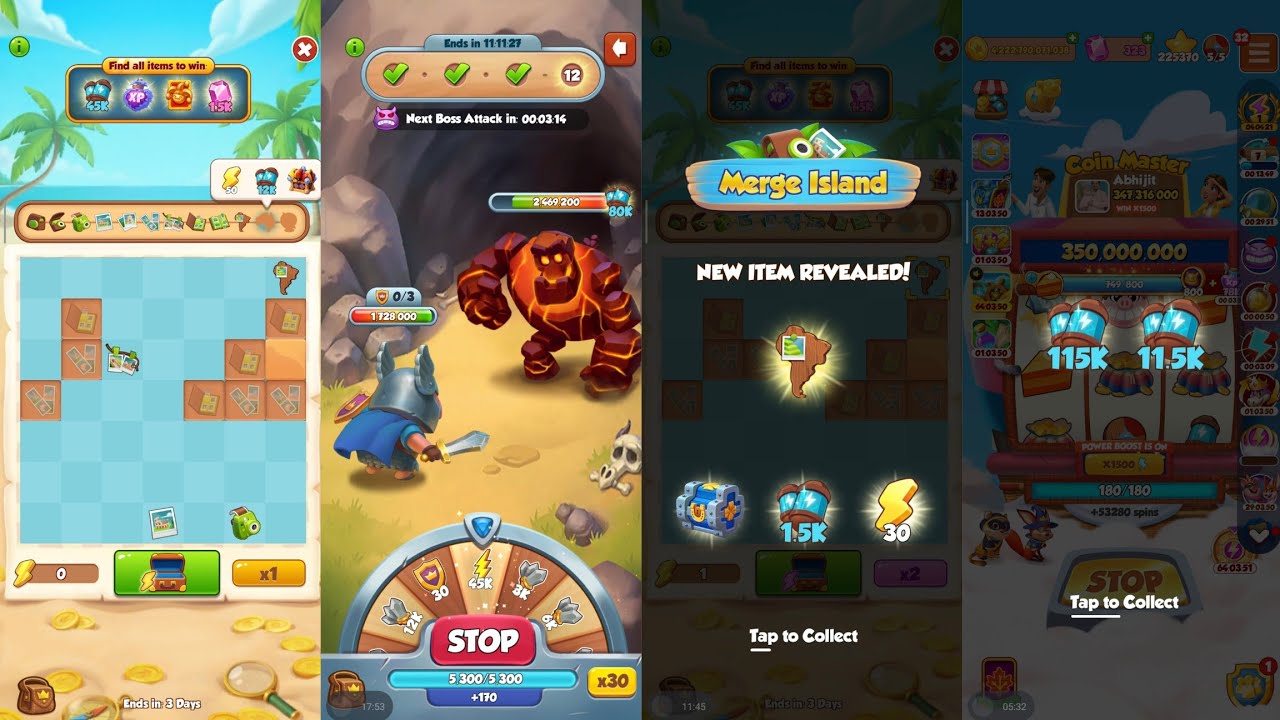 MERGE ISLAND+BOSS FIGHT AND NEW EVENT RAID MADNESS 🤗🏆 TODAY FULL GAMEPLAY 🔥⚡