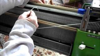 Japanese cast ons for Passap machines part 2  double e wrapping