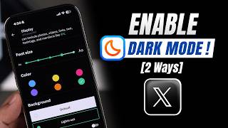 How to Change Twitter/X Display Color & Enable Dark Mode! screenshot 3