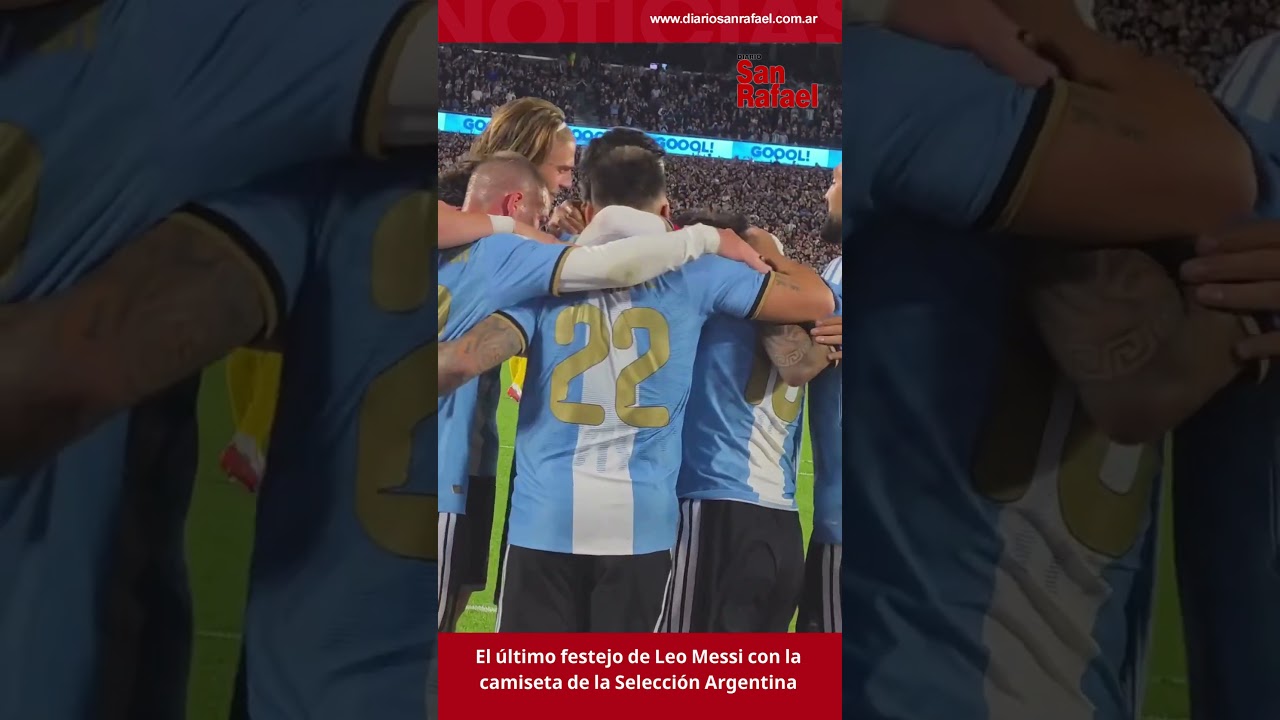 El último festejo de Leo Messi con la camiseta de la Selección Argentina