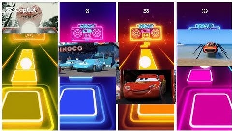 Shark vs Cars vs Spider – Epic Tiles Hop Race | Music Beat Challenge 2025