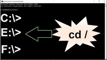 How to return to root directory in command prompt