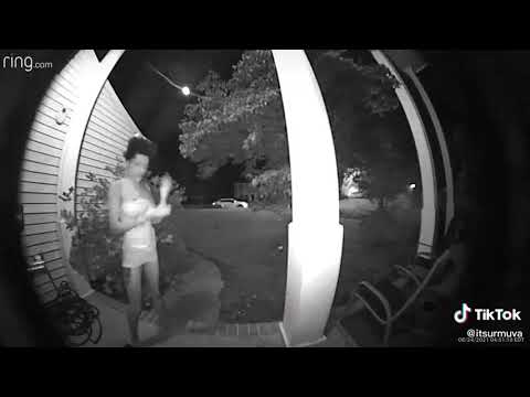Woman Walks Into Spider Web And Struggles With Spiders While Sneaking Inside House - 1240609