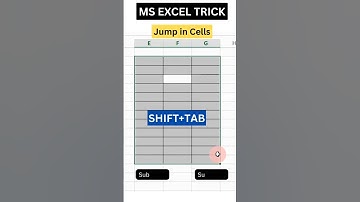 How to use the MS Excel JUMP CELL feature with your keyboard #msexcel #shorts #youtubeshorts