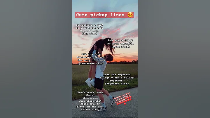 Cute pick-up lines #rizz #trend #foryou #like