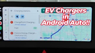 Google maps in Android Auto now has EV chargers! screenshot 1