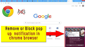 How to block notification pop up in google chrome browser