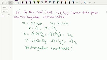 Polar coordinate system : - ( Conversion of polar to Cartesian coordinate and vise versa ) - 2.
