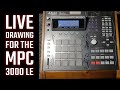 Akai MPC 3000 LE (LIVE DRAWING!) - VIRAL BEATS