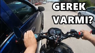 Motorcuya çarptı Sonra da Azarladı! Türkiye&#39;de Yaşanan Motorcu Olayları!