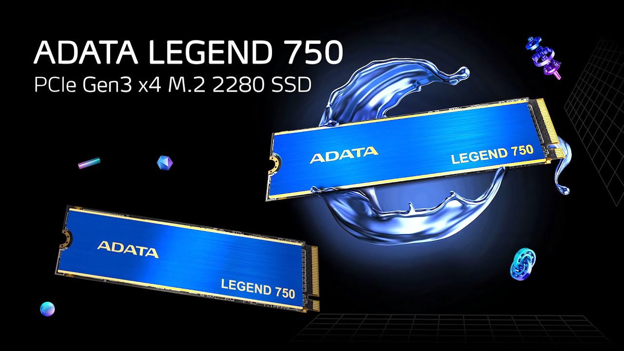 ADATA LEGEND 750 PCIe Gen3 x4 M.2 2280 SSD - YouTube