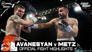 David Avanesyan v Oskari Metz | Official Fight Highlights