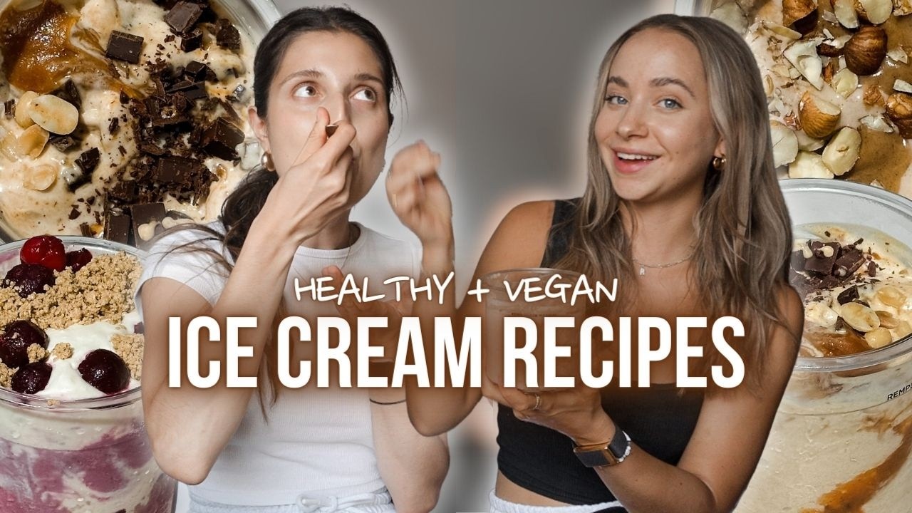 HEALTHY, VEGAN ICE CREAM (HIGH PROTEIN!) - gesunde ninja creami eis rezepte! // annrahel