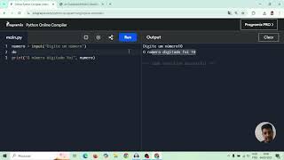Aula 1   Comandos de Entrada e Saída Python