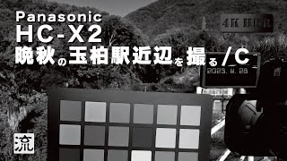 ひっそりHDR/C化 : 晩秋の 玉柏駅(JR津山線) 近辺: HC-X2(シーンファイルSTILL/クロマサンプリング 4:2:0/PQ)