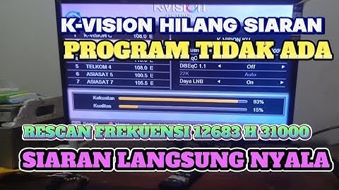 K Vision Hilang Siaran Dan Tidak Ada Sinyal Dan Cara Mengembalikan Siaran K Vision Seperti Semula