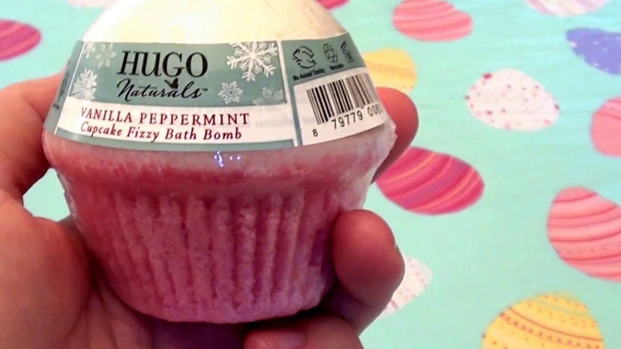 Hugo Naturals - Cupcake Fizzy Bath Bomb Vanilla Peppermint ...CRUELTY ...