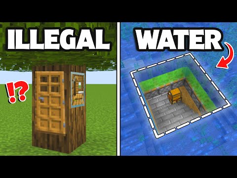 10 Crazy Ways To Hide Your BASE in Minecraft!