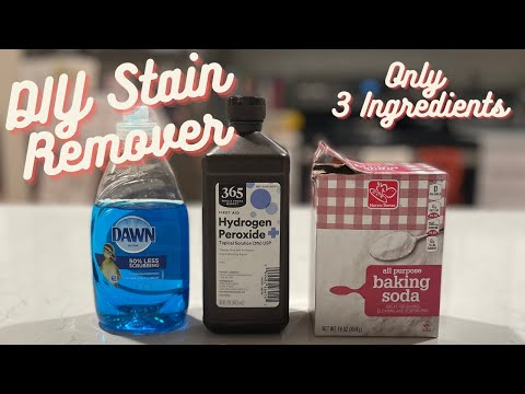 3 Ingredient DIY Stain Remover | Dawn + Hydrogen Peroxide + Baking Soda = Magic in a Bottle!