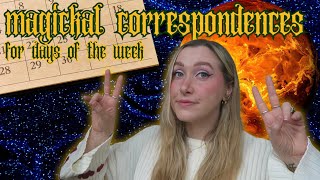 Days of the Week Spells & Correspondence | Planetary Magick