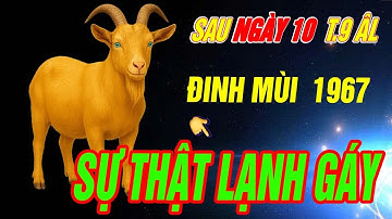 SỰ THẬT LẠNH GÁY Tuổi ĐINH MÙI 1967 đúng từ sau ngày 10 Tháng 9 âm 2025 CHƯA TỪNG TIẾT LỘ