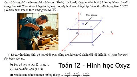 THPT Quỳ Hợp 2 - Nghệ An: Một người th ợ mộc có một khối g ỗ hình hộp chữ nhật .OABC GDEF có