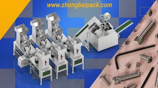 Fastener Packing Machine Hardware Counting Bagging with Bag Printing Packaging Line