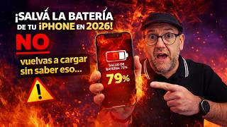 🔋 Protegé la batería de tu iPhone en 2026: errores que la están destruyendo ⚠️