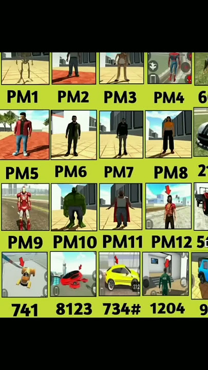 hulk  drone  pm3 pm4 real all cheat codes indian bike 3d game #subscribe