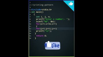 #71🖥🖲Pattern Printing program🖥 C Language Tutorial👨‍🏫📂📓#shorts #coding