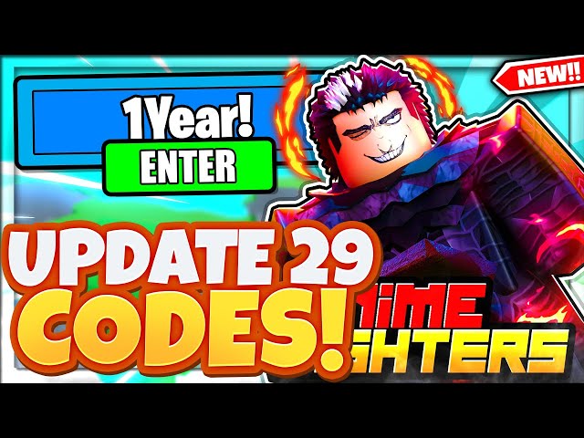 ALL NEW SECRET *1 YEAR* UPDATE 29 CODES In Roblox Anime Fighters Simulator!  