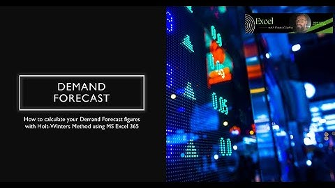 How to Demand Forecast with Holt-Winters method #excel #exceltips  #demandforecast #excelwithpaulo