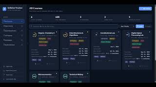 Academic Dashboard Pro | Student Syllabus & Revision Tracker (HTML, CSS & JavaScript)