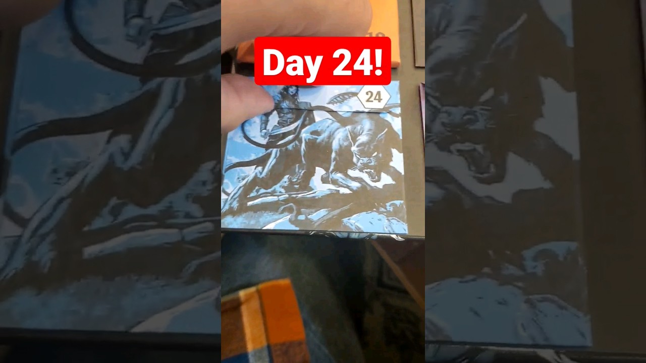 Day 24 Opening the D&D Official Countdown Gift Calendar! 