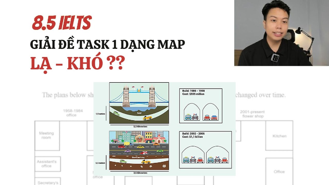 8.5 IELTS giải đề Writing Task 1 dạng Map 