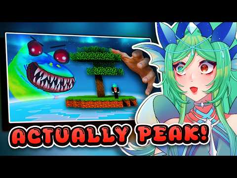 Beating Minecraft Skyblock with NO Start Chest?! || First Time martincitopants Reaction
