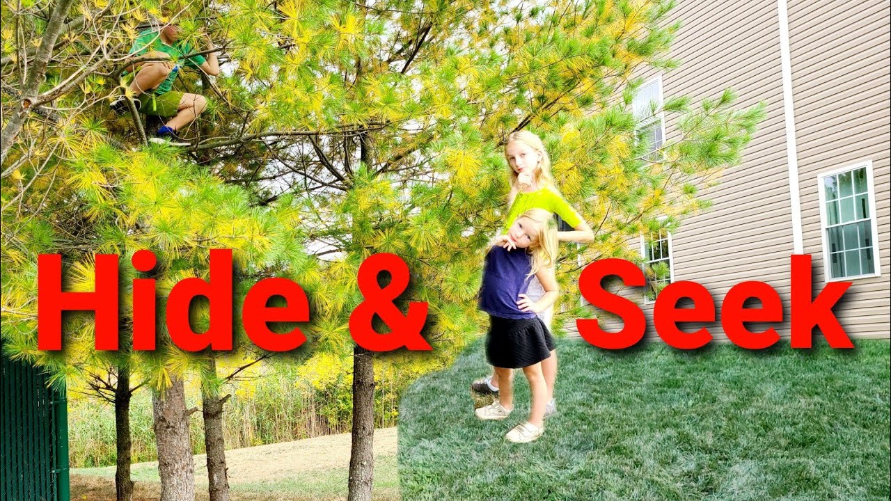 EXTREME Hide and Seek in our Yard! || We can't find him!! - YouTube