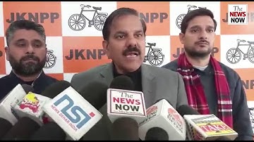 JKNPP Chairman- Harsh Dev Singh address press conference in Jammu