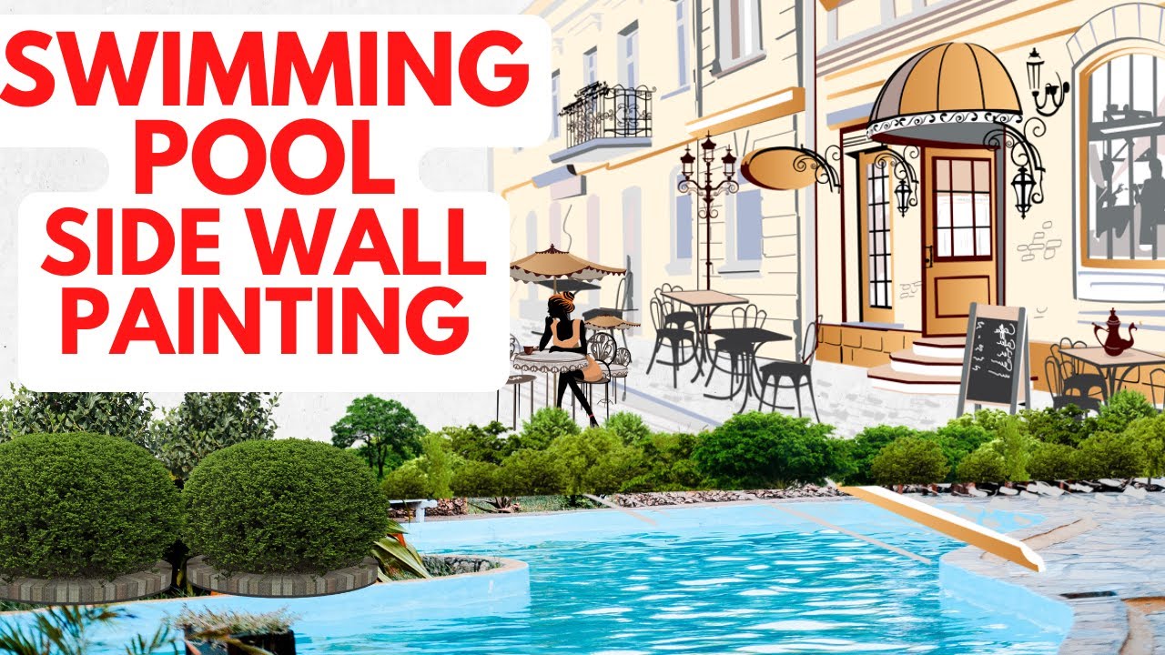 Graffiti Wall Painting Air Brush Effects Painting, Swimming Pool Wall