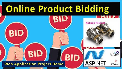 Online Antique Product Bidding C# asp.net Sql Server Online Project | Beginner | asp175 #highblixasp