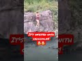 EPIC!!!!🤯🔥||Falling into Crocodile infested waters.#Epic #photoshoot #accident #viral #shorts