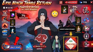 Naruto Ch. 2 Returns to Free Fire 🤯 Gaara + Orochimaru Free Bundles | When Is the Naruto Mini Pas...