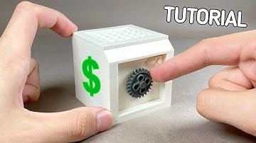 How to make a LEGO Safe with Combination Lock - Easy Lego