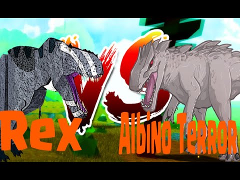 Roblox Dinosaur Simulator Albino Terror Vs T Rex Youtube - chilantaisaurus terror v rex dinosaur simulator roblox