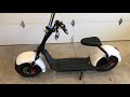 Review and Test Drive of Citycoco 60V 1000 W Fat Wheel Electric Scooter Fat Tire Scooter