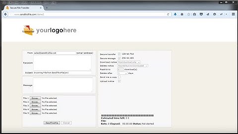 Send Large Files using customized upload forms