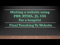 final touchings to website [  PHP LONG PROJECT VIDEO - 6 ]
