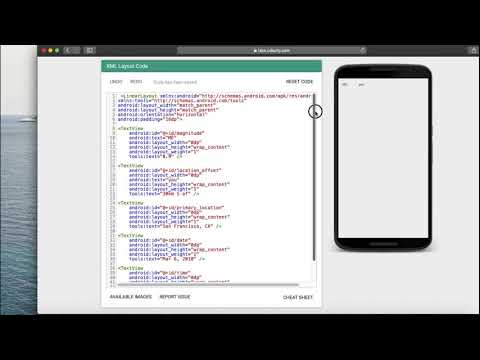 Where to code XML and how to learn XML Tags and views?